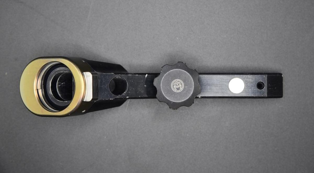 Used Synthes 357.365 Orthopedic Aiming Arm, 125°, Overall Length: 6-1/2 inches 