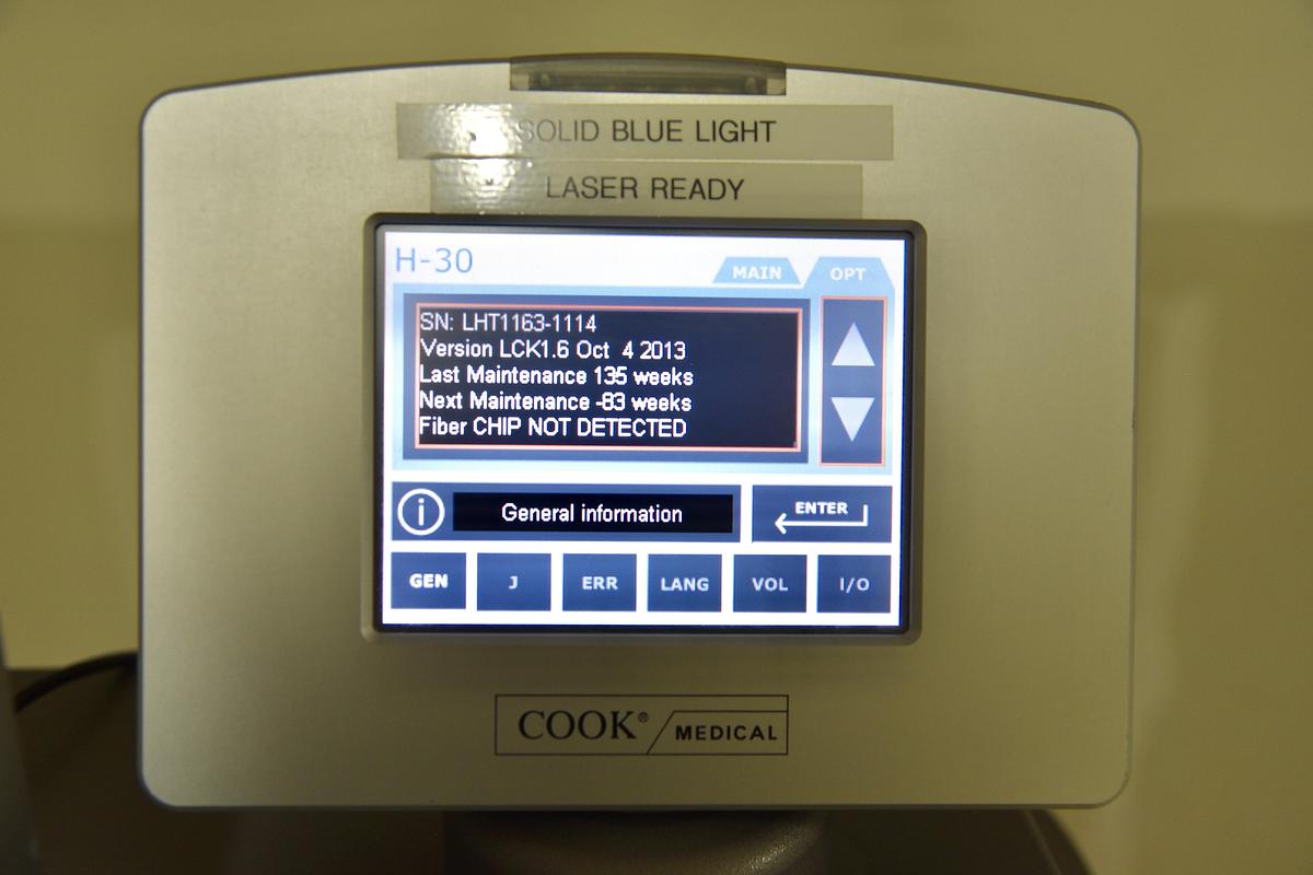 Used Cook Medical HL-30B H-30 Holmium Laser System