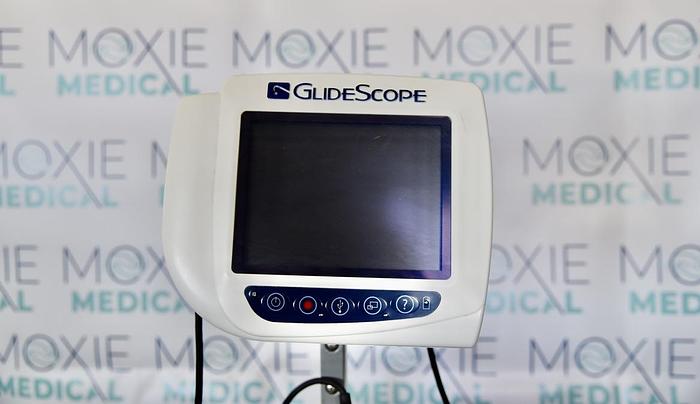Used Verathon Glidescope 0570-0304 Cobalt AVL Monitor with Power Supply 0570-0307 Baton Camera and Cart