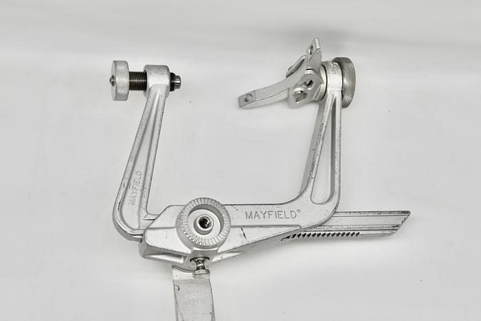 Used Mayfield Integra Ultra Base Unit A2101, A1115 Modified Swivel Adaptor and A1059 Modified Skull Clamp 