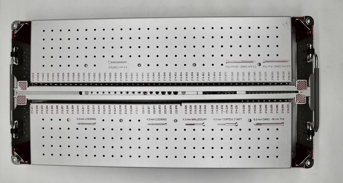 Used Synthes 115.403 LCP Locking Large Fragment Screw Set