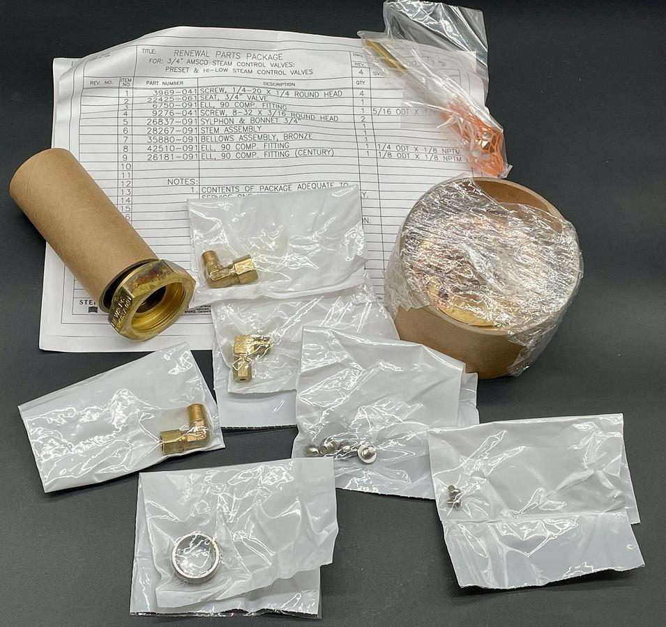 Steris P754359-003 Pressure-Reducing Valve Repair Kit