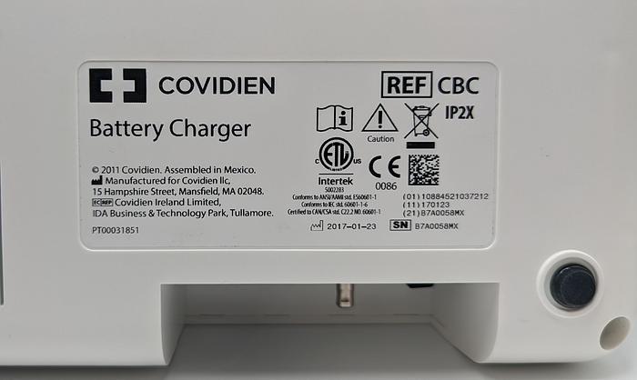 Used COVIDIEN BATTERY CHARGER, REFERENCE CBC