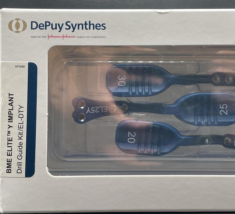Synthes EL-DTY BME Elite Y-Series Drilling Template Kit, NEW, IN-DATE