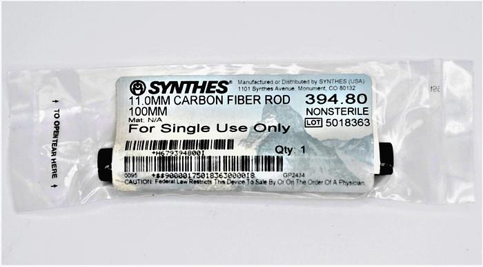 394.80 SYNTHES 11.0MM CARBON FIBER ROD 100MM