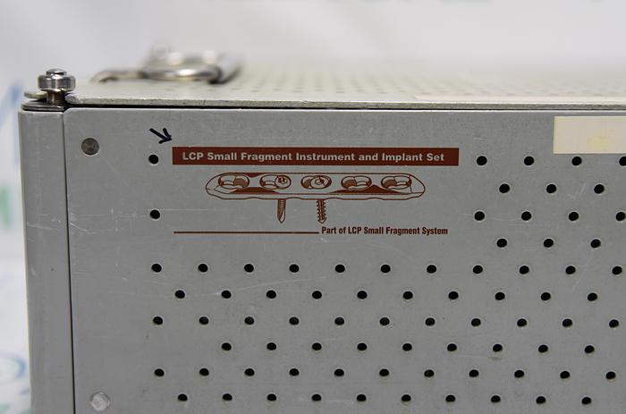 Used Synthes 105.434 Locking Small Fragment LCP Instrument and Implant Set, with Self-Tapping Screws