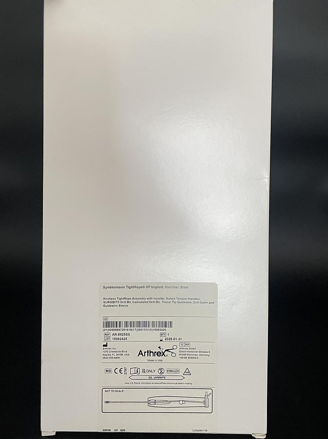 Arthrex AR-8925SS Syndesmosis TightRope XP Implant Stainless Steel