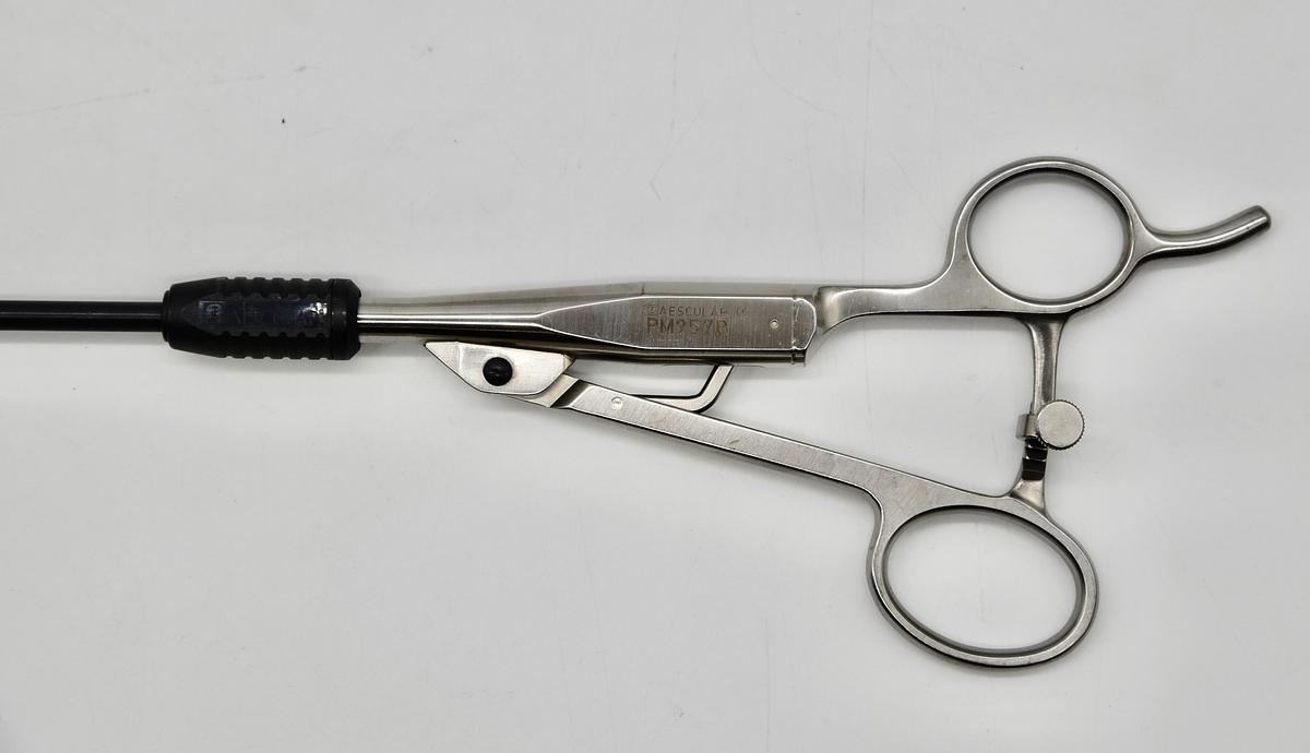 Used Aesculap PM957R Metal Axial ratchet handle Laparoscopic Thoracic & PM973R