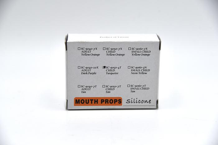 Used PLASDENT MOUTH PROPS SILICONE SC-9050-4T CHILD TURQUOISE