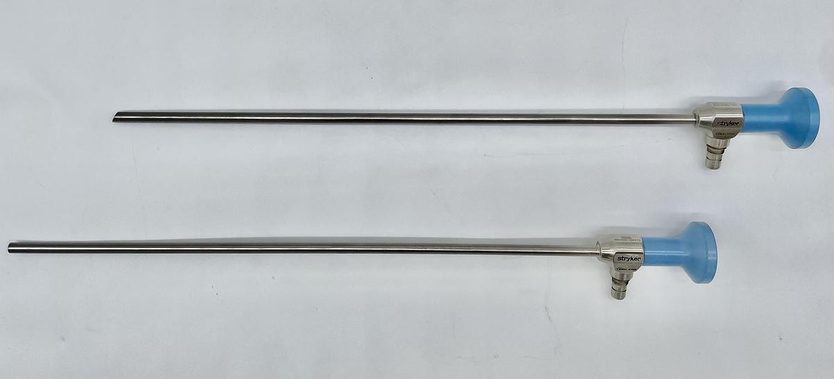 Used Stryker 502-539-010 and 502-539-030 Autoclavable Ideal Eyes Laparoscope