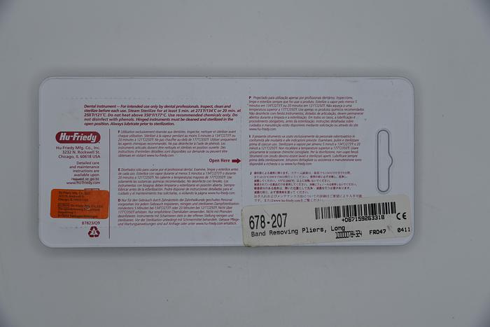 Hu-Friedy Orthodontic Band Removing Pliers, Long 678-207