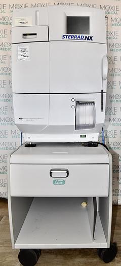 Used ASP ADVANCED STERILIZATION PRODUCTS STERRAD NX STERILIZER WITH CART, REFERENCE 10033