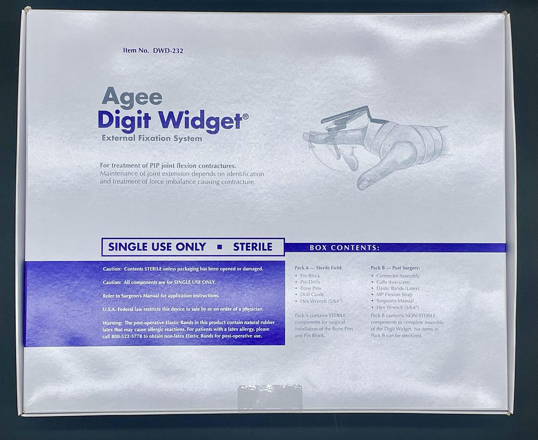 Hand Biomechanics Lab DWD-232 Agee Digit Widget External Fixation System