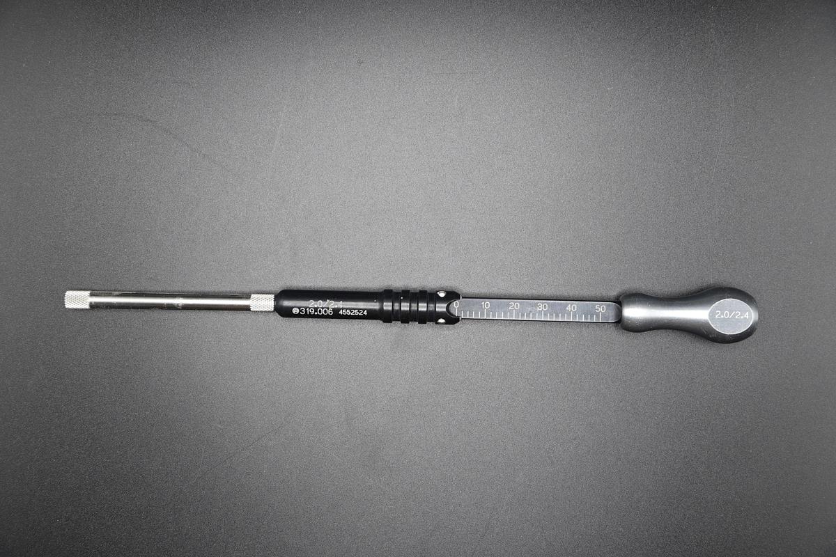 Used Synthes 319.006 DEPTH GAUGE FOR 2.0 mm AND 2.4 mm SCREWS