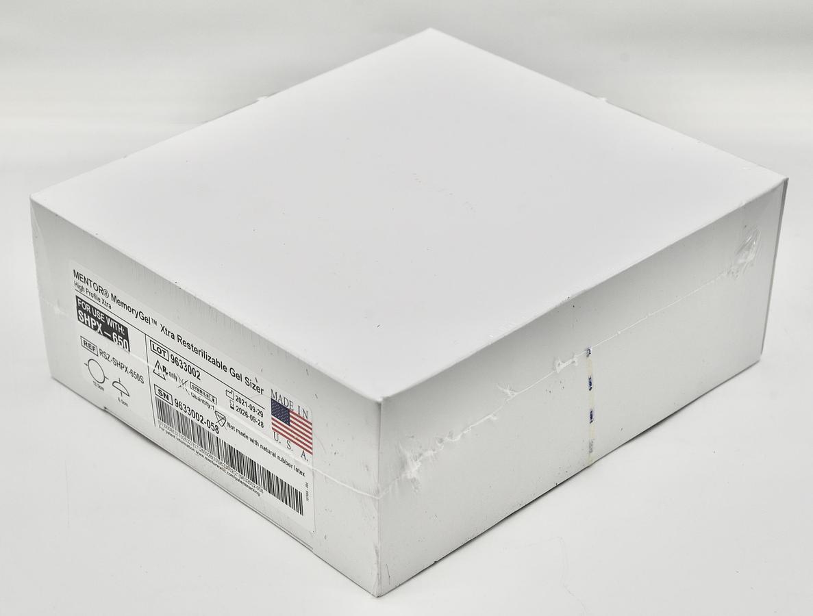 MENTOR RSZ-SHPX-650S MemoryGel Xtra Resterilizable Gel Sizer High Profile Xtra for use with SHPX-650, In-Date
