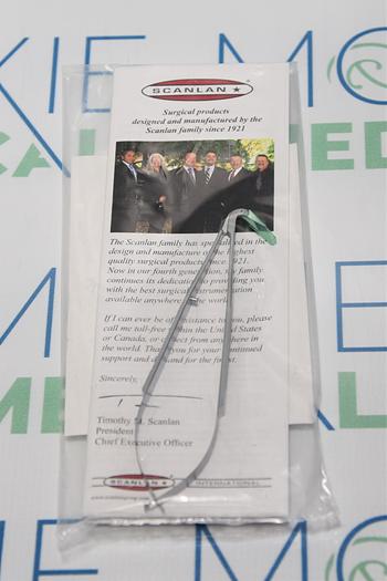 SCANLAN PREMIER JACBSON Micro Scissors Flat Handle 125 deg micro fine blades 6.25'' 16cm