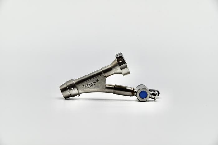 Used OLYMPUS A20976A CYSTOURETHROSCOPE BRIDGE WITH SINGLE CHANNEL