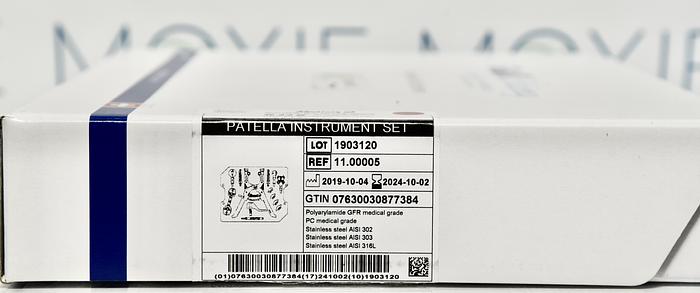 MEDACTA 11.00005 PATELLA INSTRUMENT SET, SINGLE USE INSTRUMENTS FOR KNEE REPLACEMENT, GAAK EFFICIENCY, IN-DATE
