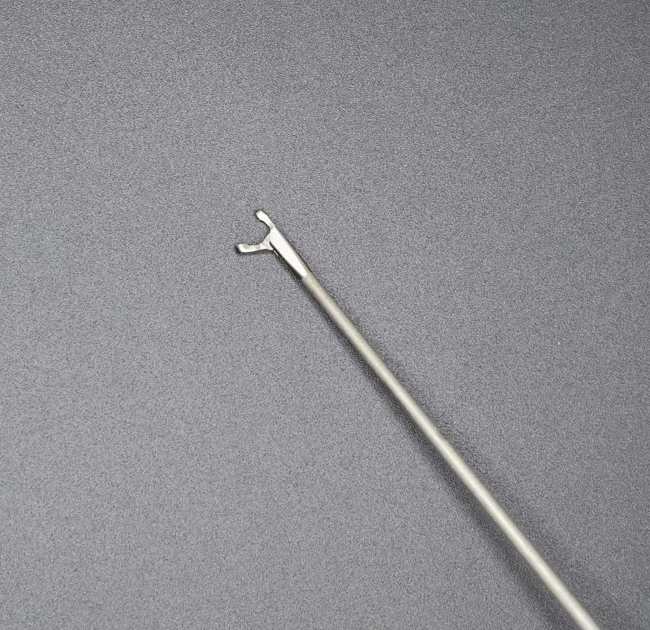 Used KARL STORZ 23CM KLEINSASSER 2MM ROUND CUP FORCEPS 8591A, SPOON FORCEPS