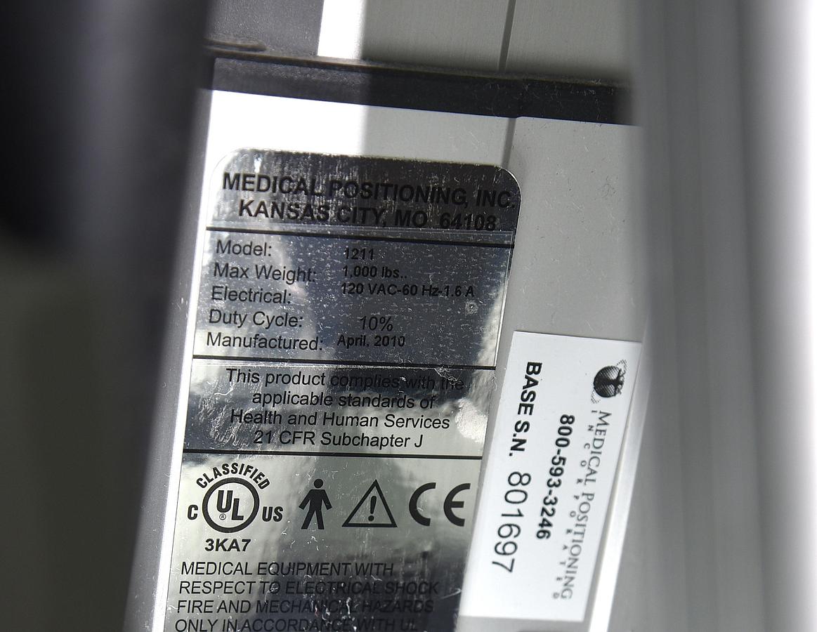 Used Medical Positioning Incorporated Model 1211 HUT Table