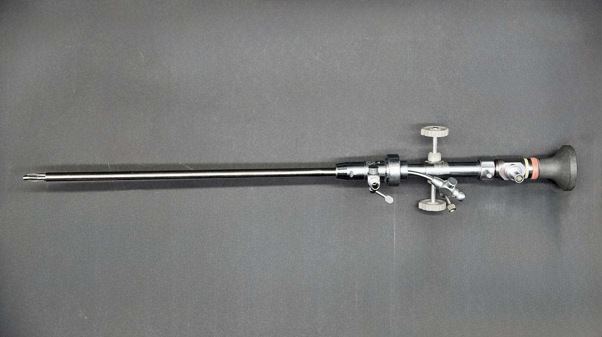 Used Richard Wolf 8650.405 Panoview Plus 70° x 4mm Rigid Arthroscope with Urology Deflecting Bridge 8962.29 and 8962.11 Cystoscope Outer Sheath 8962.11