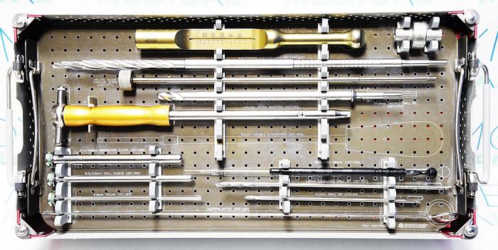 Used TITANIUM TROCHANTERIC FIXATION NAIL LOCKING SET