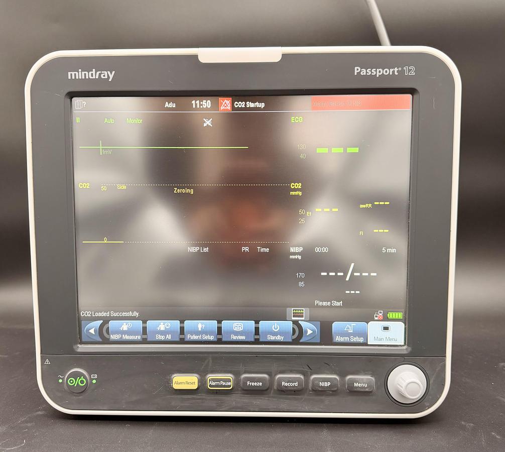 Used Mindray Passport 12 W/CO2 Multiparameter Patient Monitor, 6105F-PA00001