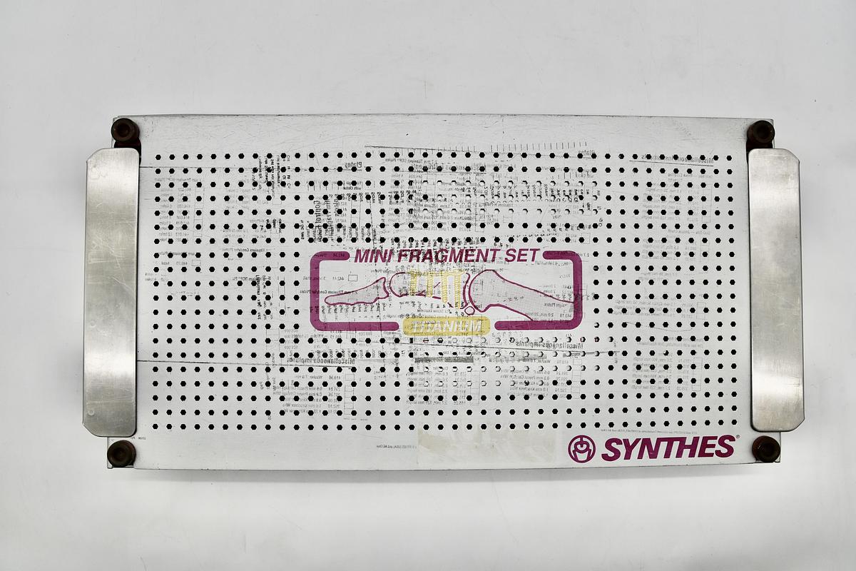 Used Synthes Surgical Mini Fragment Set, Titantium