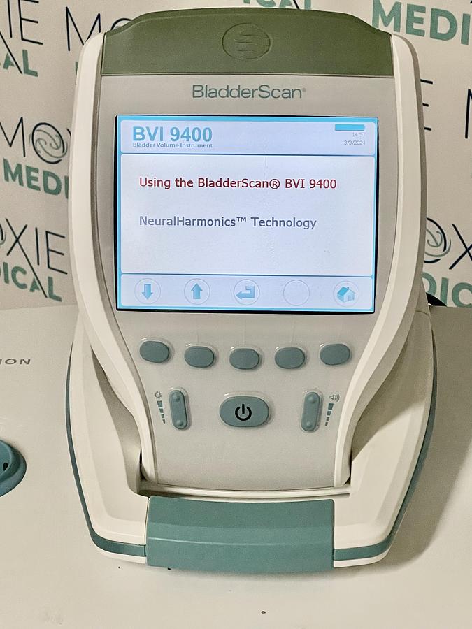Used Verathon BVI9400 Portable 3D Ultrasound Bladder Scanner with Probe and Battery Charger 