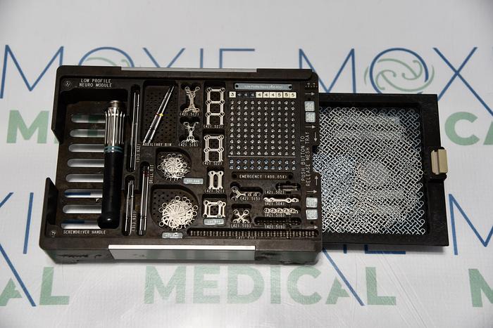 Used DEPUY Synthes 304.761 Neuro Fixation System, 311.006, 311.005, 329.14, 391.952