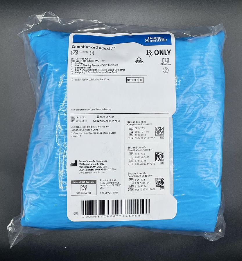 Boston Scientific CEK-733 Compliance EndoKit Endoscopy Preparation Kit, 20 Units Per Order