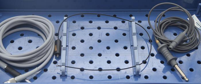 Used KARL STORZ-ENDOSKOPE CYSTOSCOPY INSTRUMENT SET WITH STERILIZATION TRAY 39312C