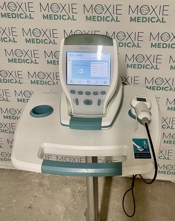 Used Verathon BVI9400 Portable 3D Ultrasound Bladder Scanner with Probe and Battery Charger 