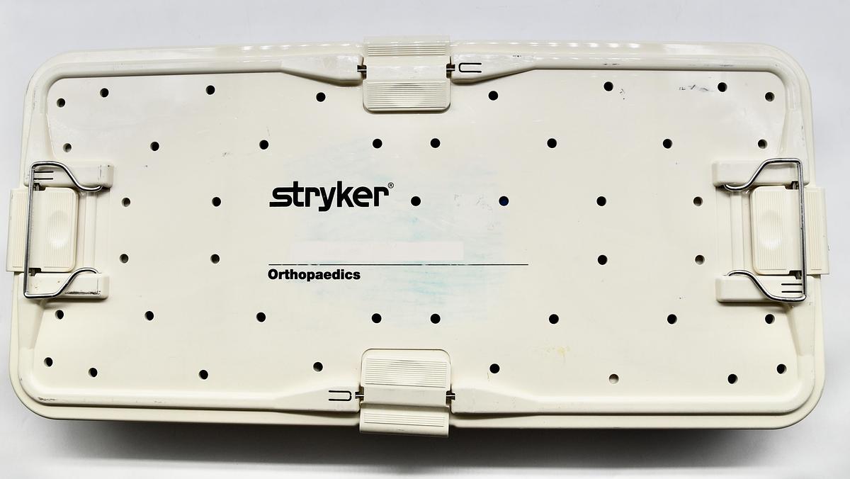 Used Stryker Trident Constrained Acetabular Insert Instruments Tray, All-Poly Constrained Insert Trials