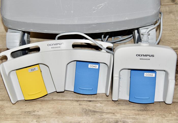 Used Olympus ESG-400 and USG-400 Electrosurgical Kit; WB50402W and WB50403W