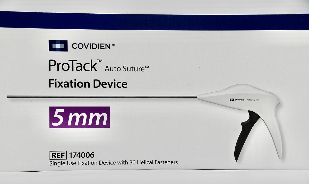 COVIDIEN PROTACK FIXATION DEVICE WITH 30 HELICAL FASTENERS, 5MM [EACH], REF 174006, INDATE