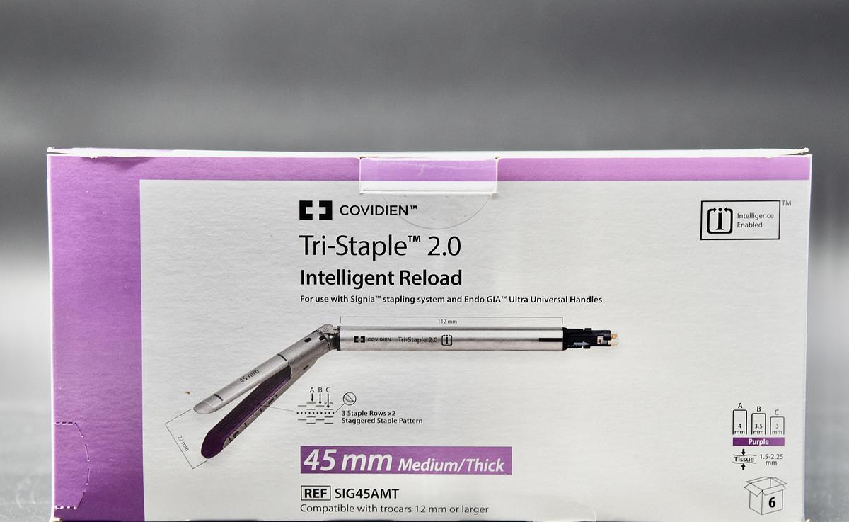 In-Date Covidien AutoSuture Reloads SIG45AMT Medtronic Signia Tri-Staple 2.0 Reload, 45mm Medium/Thick Tissue, Purple box of 6
