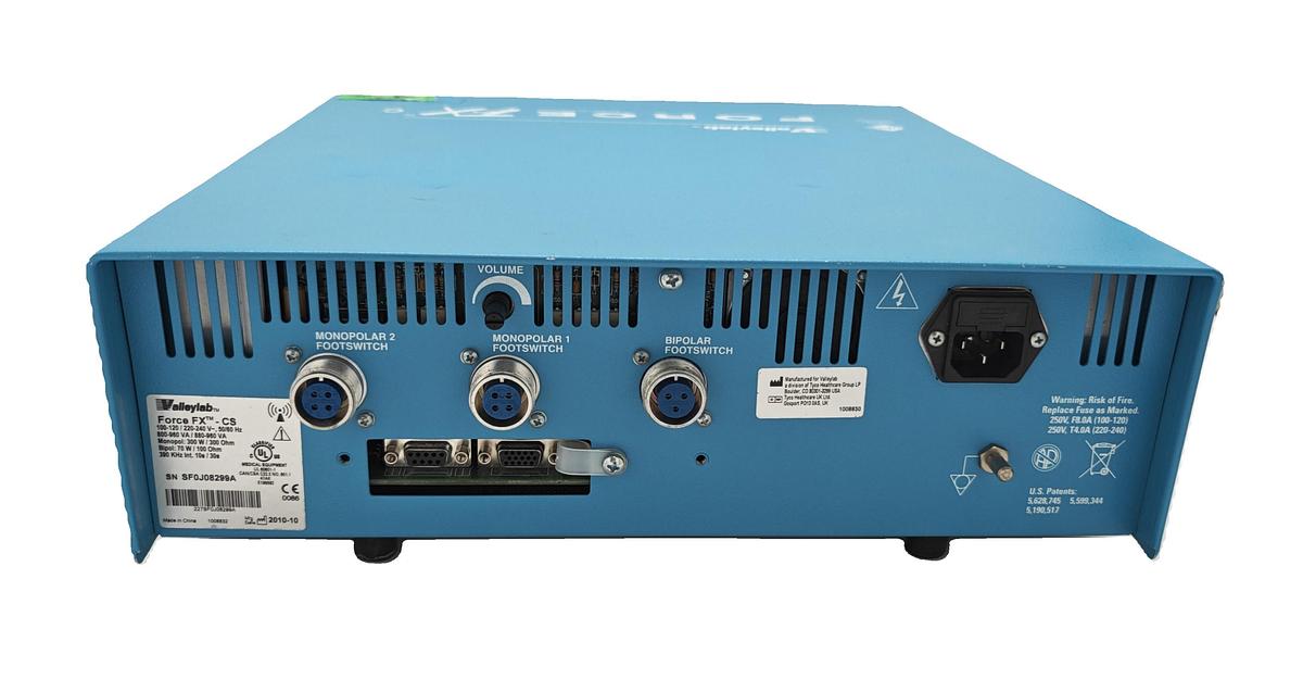 Used VALLEYLAB FORCE FX C ELECTROSURGICAL GENERATOR WITH E6008 AND E6009 FOOTSWITCH