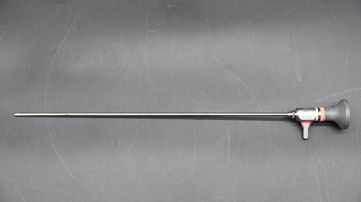 Used Richard Wolf 8650.405 Panoview Plus 70° x 4mm Rigid Arthroscope with Urology Deflecting Bridge 8962.29 and 8962.11 Cystoscope Outer Sheath 8962.11