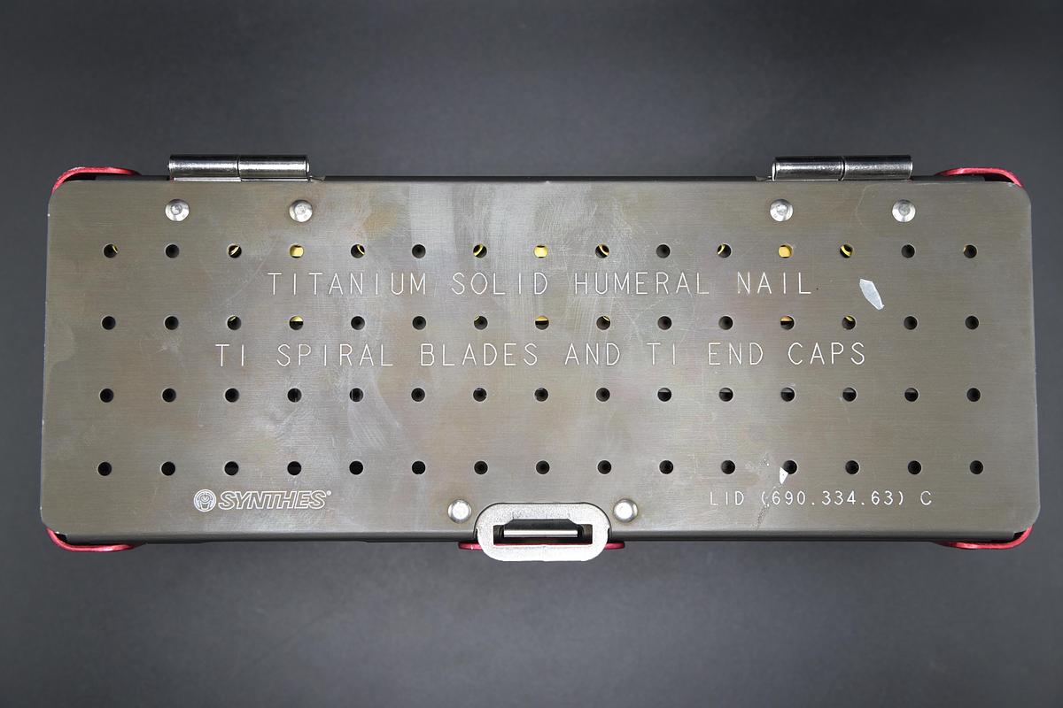 Used Synthes Titanium Solid Humeral Nail System – Ti Spiral Blades & End Caps
