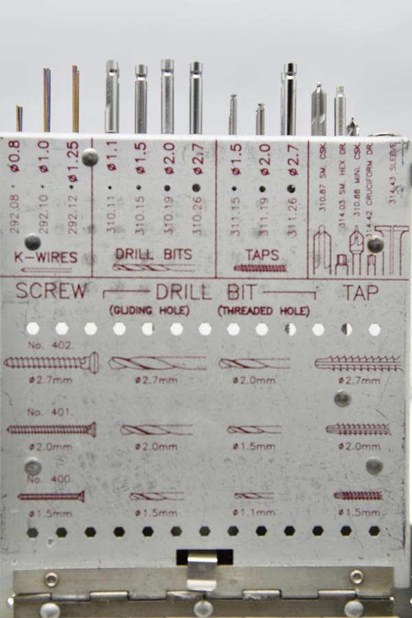 Used Synthes Surgical Mini Fragment Set, Titantium