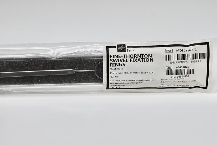 Medline MDS0716771 Fine Thorton Swivel Fixation Rings, Blunt Teeth, BRAND NEW