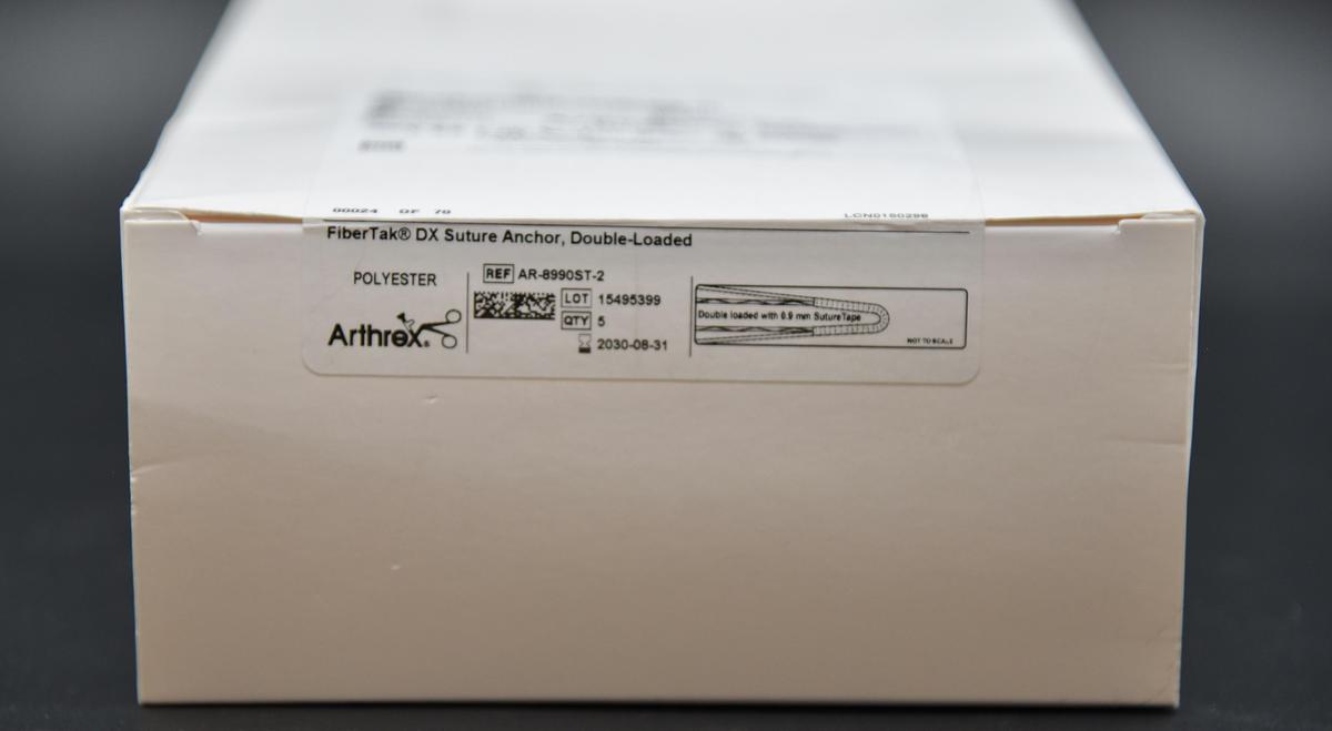 ARTHREX AR-8990ST-2 FIBERTAK DX Suture Anchor, Double Loaded