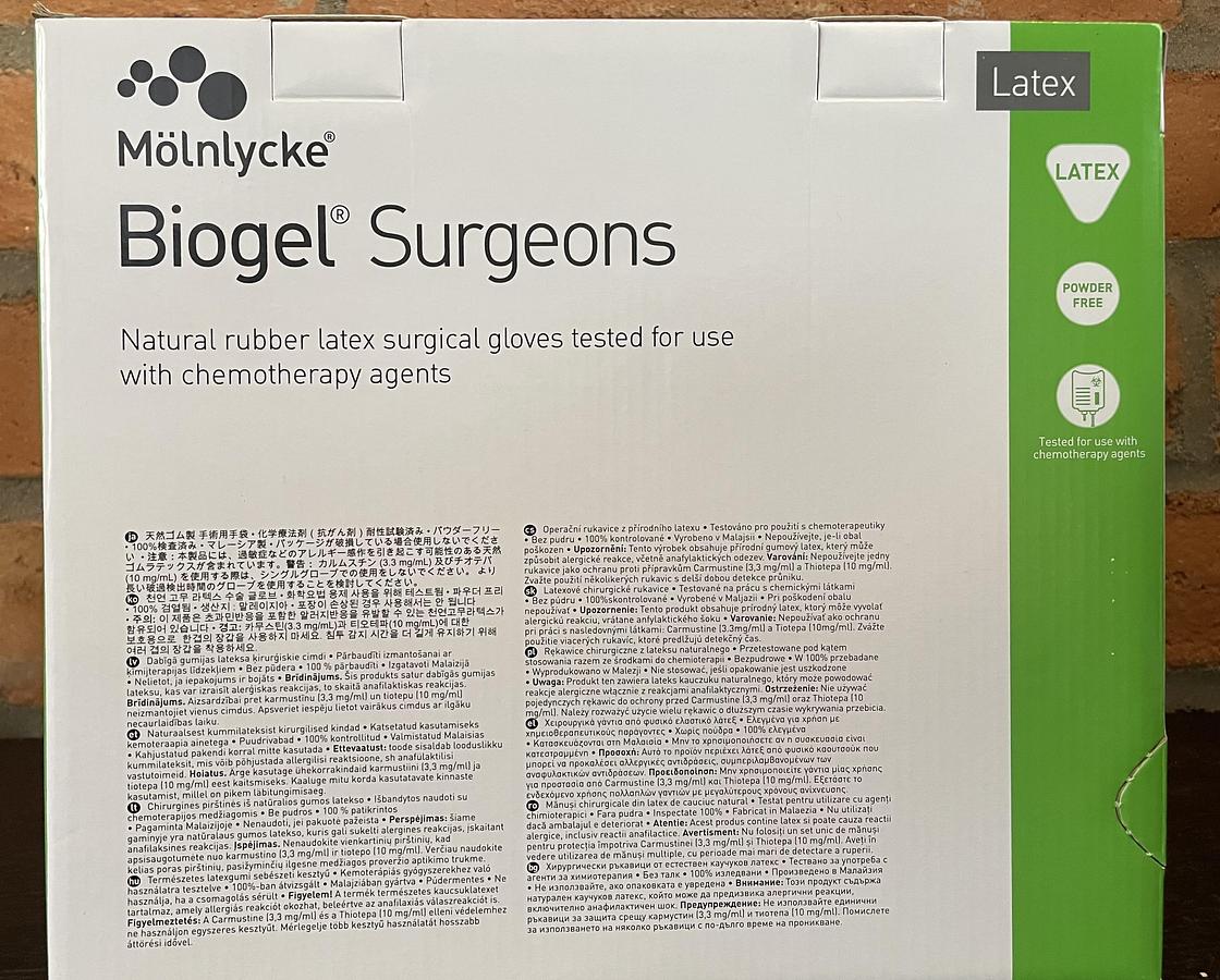 Mölnlycke 30460 Biogel Surgeons Gloves Size 6.0 - 50 Pairs