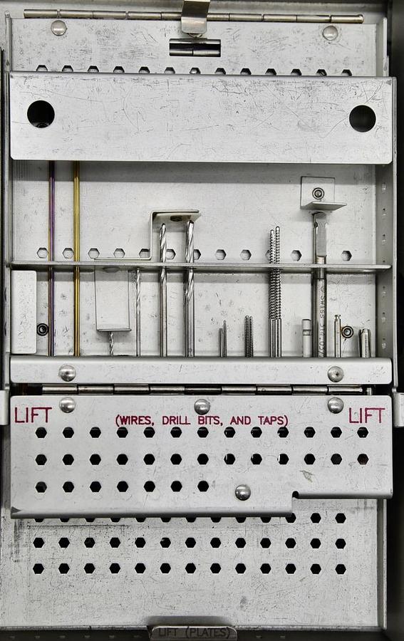 Used Synthes Surgical Mini Fragment Set, Titantium