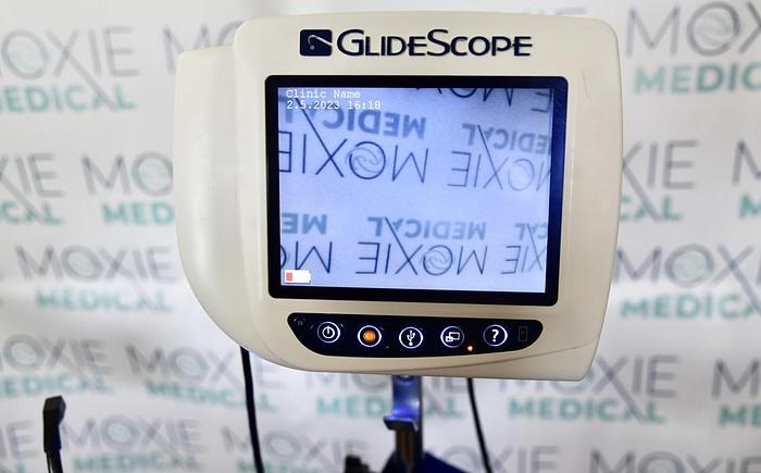 Used Verathon Glidescope 0570-0304 Cobalt AVL Monitor with Power Supply 0570-0307 Baton Camera and Cart