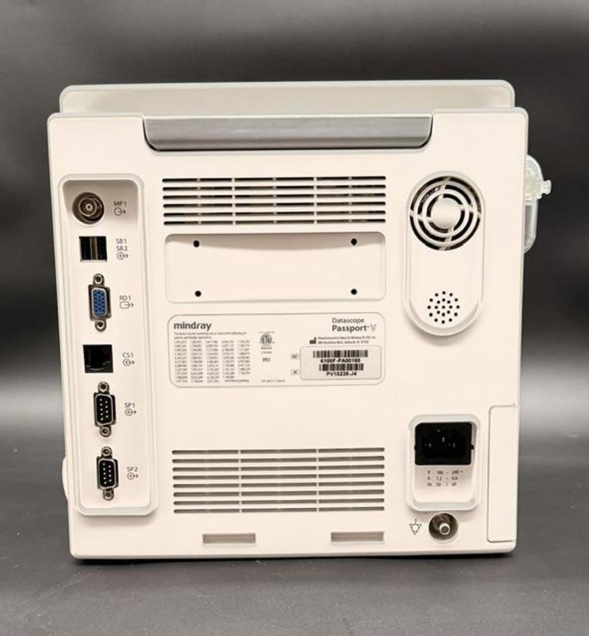 Used Mindray Datascope Passport V Patient Monitor with CO2 Sidestream, P/N 6100F-PA00195