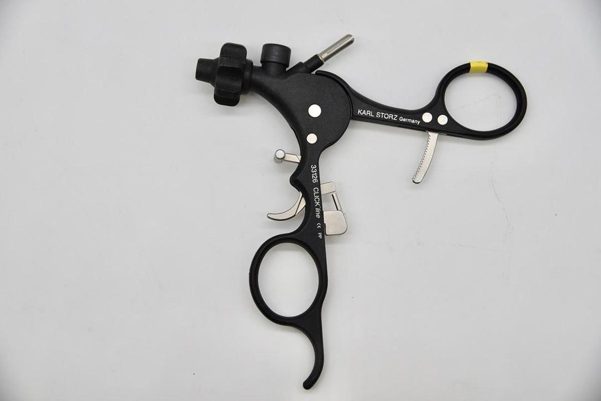 Used Karl Storz 33126 CLICKLINE Ratchet Handle, Plastic, Disengeagable Ratchet