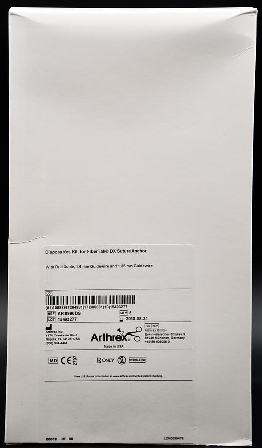 ARTHREX AR-8990DS Arthroscopic Disposables Kit, In-Date, Box of 5