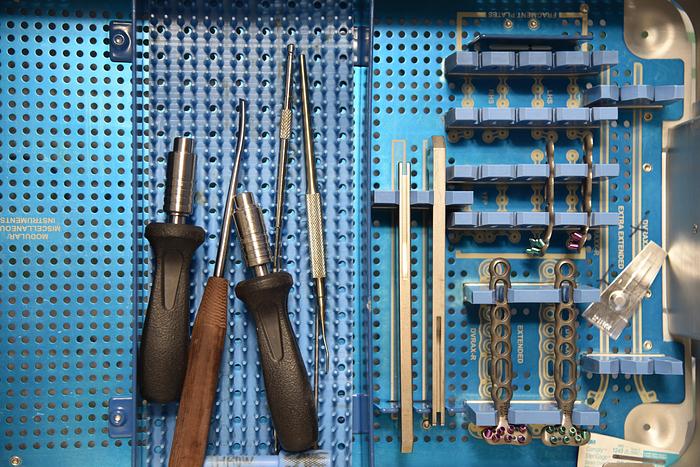 Used Hand-Innovations-DVRA-Distal-Radius-Plate-Set, BIOMET